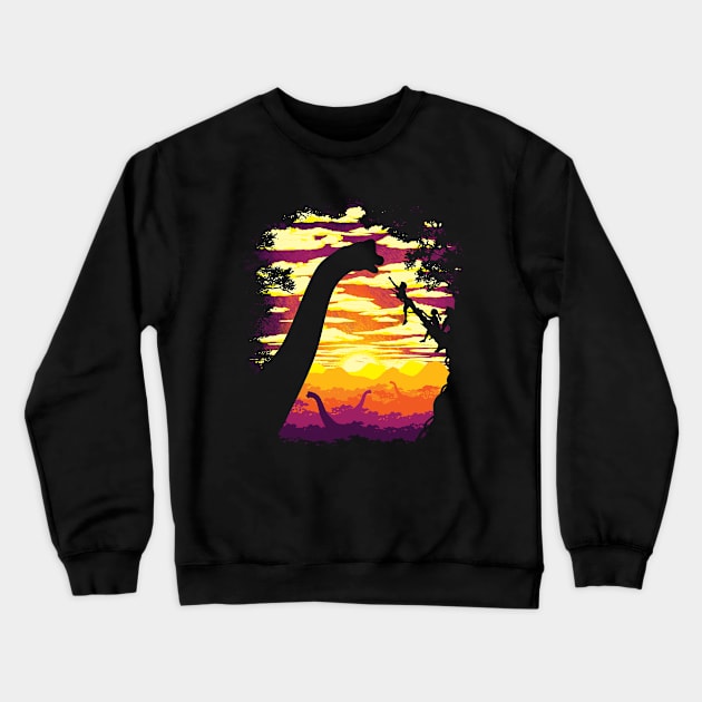 Night Tree Crewneck Sweatshirt by Daletheskater